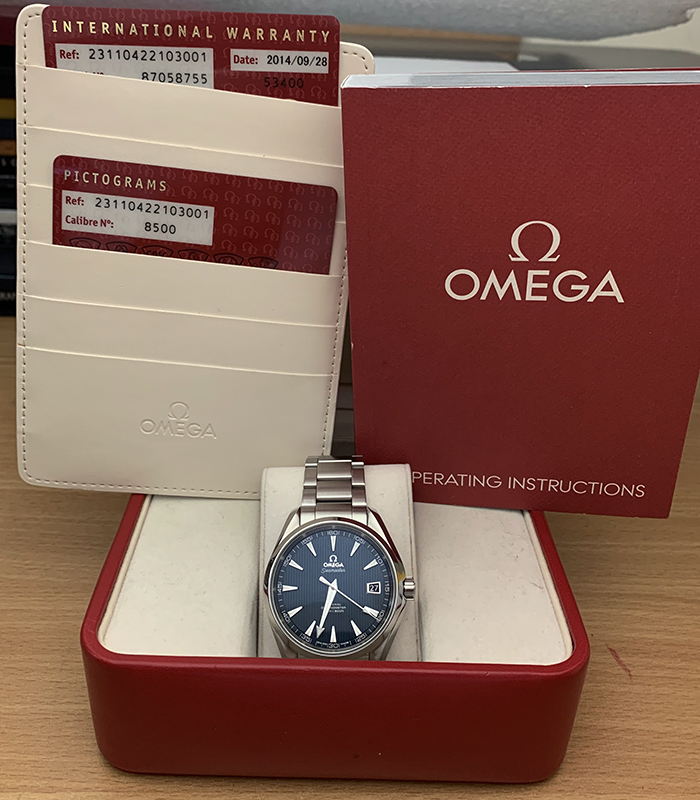 Omega Seamaster Aqua Terra 150M Co-Axial Wristwatch Ref. 231.10.42.21.03.003